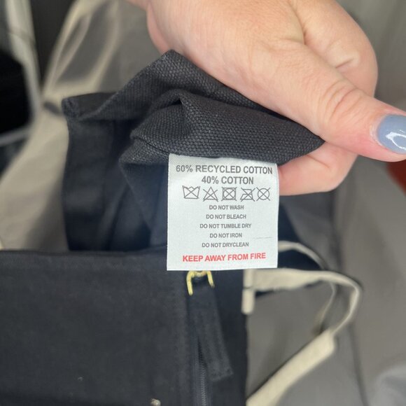 Radley London, Large Cotton Tote, Black, Dual Handle / Shoulder Strap, NWT - Picture 5 of 10